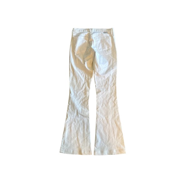 Women 27 Goldsign Clio White Flare Leg Denim Jeans Pants Mid-Rise USA-Made - Picture 3 of 7